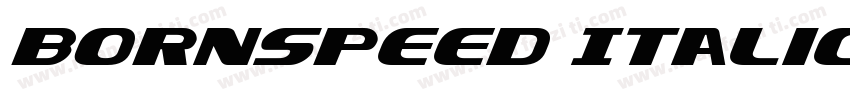 Bornspeed Italic字体转换